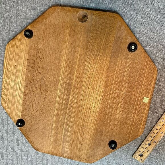 Vintage Goodwood Spice O' Life Teak Cheese & Cracker Board w/ Dome - Picture 5 of 6